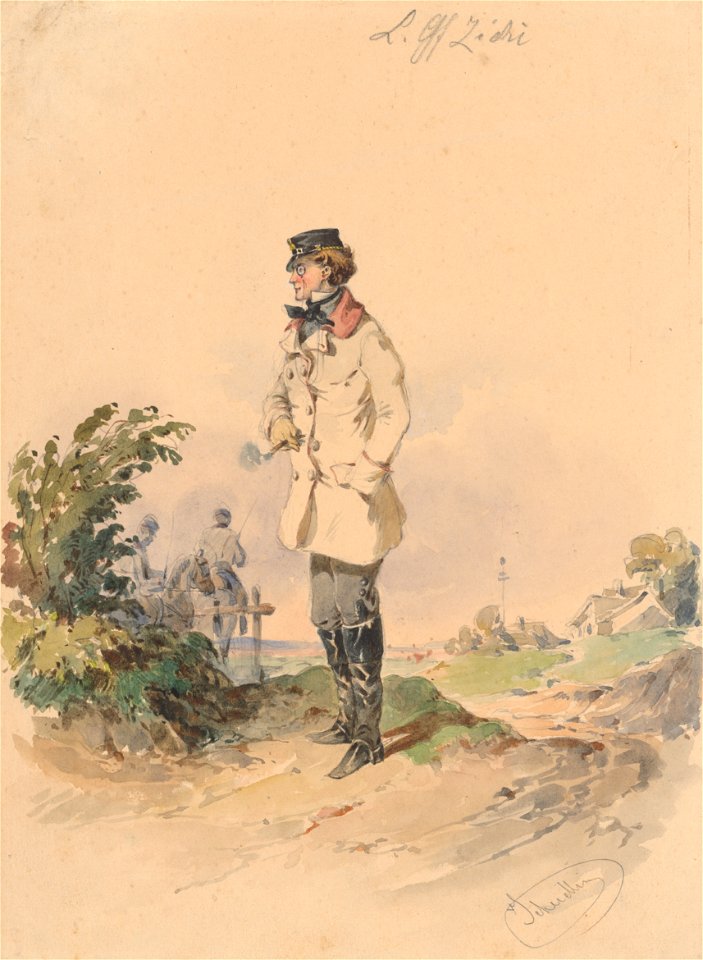 Friedrich Carl von Scheidlin - Lieutenant Count Zichy - K 5170 - Slovak National Gallery