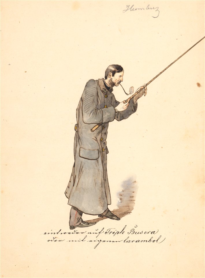Friedrich Carl von Scheidlin - Man in a Long Military Coat with a Stick - K 5220 - Slovak National Gallery