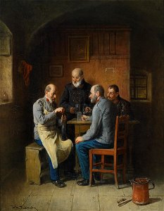 Friedrich Friedländer Umtrunk der Veteranen