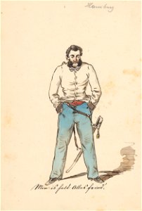 Friedrich Carl von Scheidlin - Man with his Hands in the Pockets - K 5219 - Slovak National Gallery