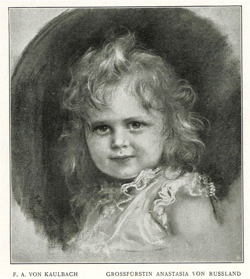 Friedrich August von Kaulbach - Porträt der Grossfürstin Anastasia von Russland, 1903