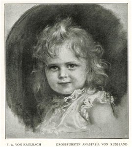 Friedrich August von Kaulbach - Porträt der Grossfürstin Anastasia von Russland, 1903