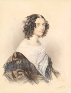 Friedrich Johann Gottlieb Lieder Bildnis einer jungen Dame 1847