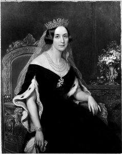 Friedrich Dürck - Josefina, 1807-1876, prinsessa av Leuchtenberg, drottning av Sverige och Norge, gift med Oskar I - NMGrh 2323 - Nationalmuseum