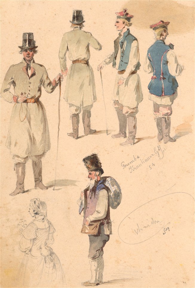 Friedrich Carl von Scheidlin - Costume Study - K 5215 - Slovak National Gallery