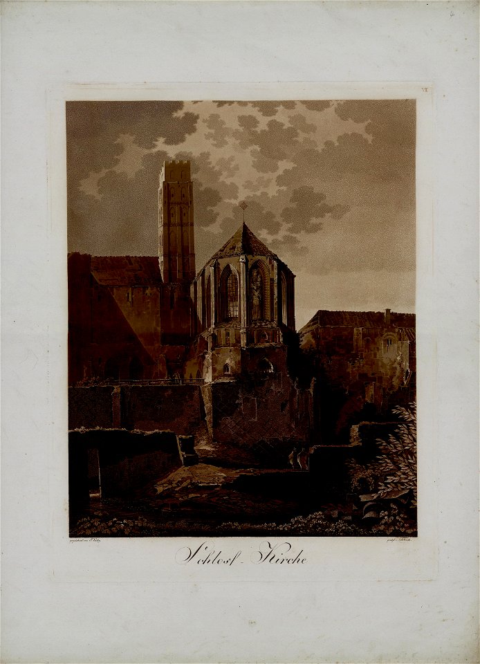Friedrich Frick, Schloss Marienburg in Preussen, Tafel VII, Schloss-Kirche