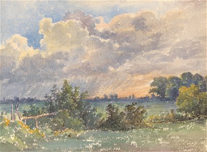 Friedrich Carl von Scheidlin - Landscape during Sunset - K 258 - Slovak National Gallery