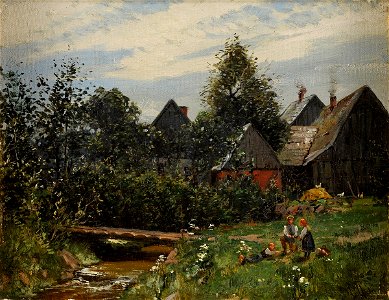 Friedrich Nath Sommer im Dorf