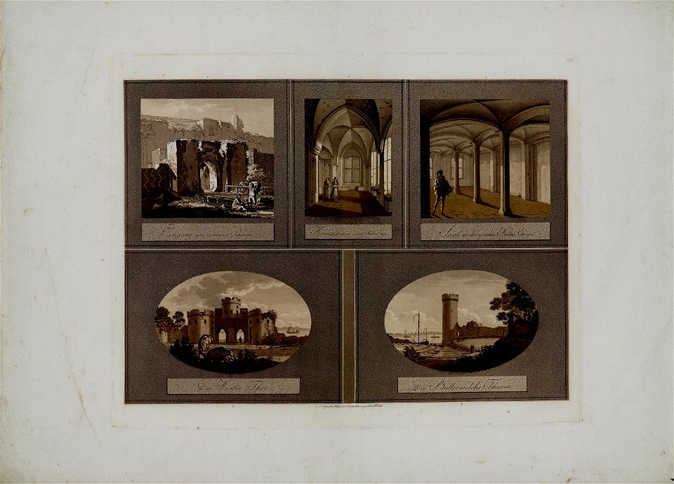 Friedrich Frick, Schloss Marienburg in Preussen, Tafel XIV, verschiedene Ansichten