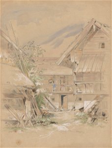 Friedrich Carl von Scheidlin - Corner of a Village Yard - K 345 - Slovak National Gallery