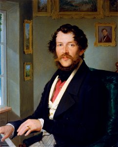 Friedrich Johann Gottlieb Lieder - Bildnis eines Herrn vor dem Klavier - 3616 - Kunsthistorisches Museum