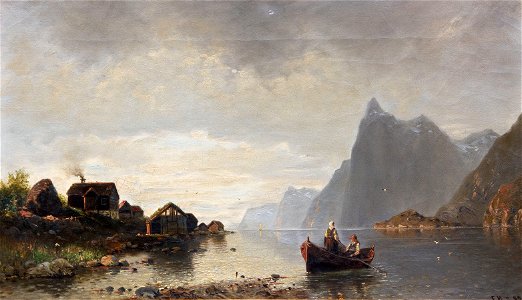 Friedrich Ernst Morgenstern Seelandschaft in der Abenddämmerung 1890