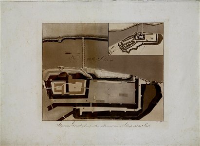 Friedrich Frick, Schloss Marienburg in Preussen, Tafel III, Allgemeiner Grundriss Schloss und Stadt