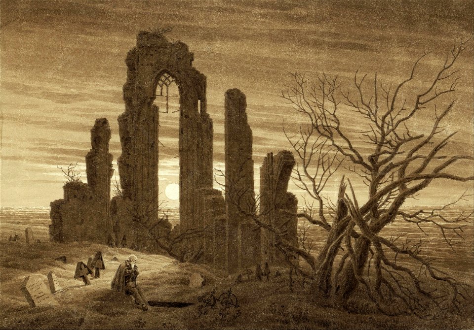 Caspar David Friedrich - Winter – Night – Old Age and Death (from the times of day and ages of man cycle of 1803) - Google Art Project