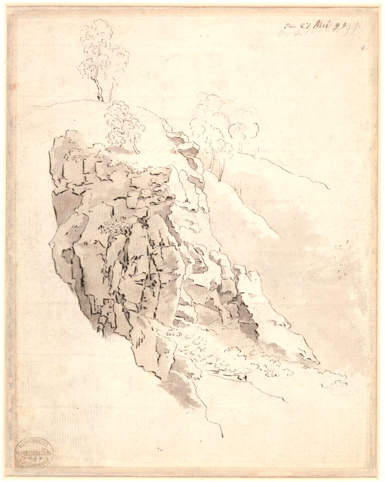 Caspar David Friedrich - Felsenstudie (1799)