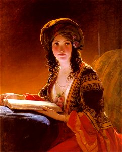 Friedrich von Amerling, 1838 - L'Orientale 1. Free illustration for personal and commercial use.