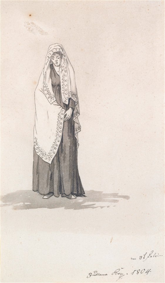Caspar David Friedrich - Frau mit Umschlagtuch (1804)