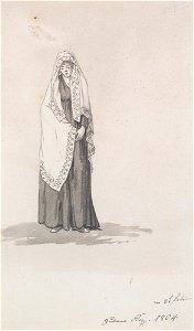Caspar David Friedrich - Frau mit Umschlagtuch (1804)