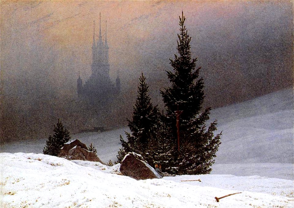 Caspar David Friedrich - Winter Landscape - WGA8243