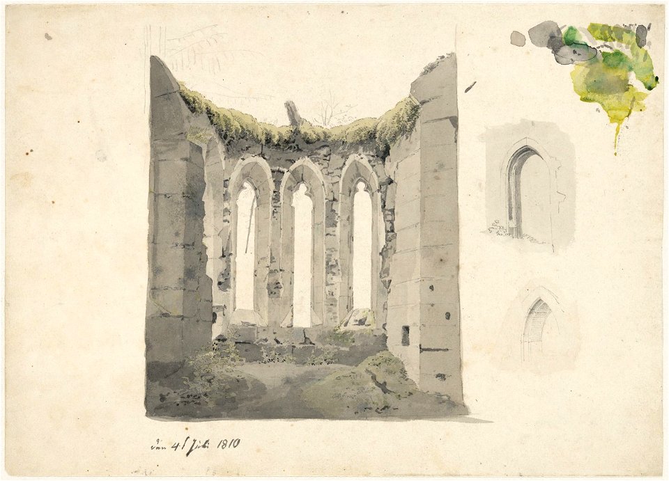 Caspar David Friedrich - Klosterruine auf dem Oybin (1810)