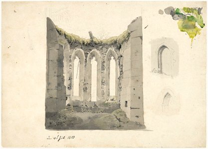 Caspar David Friedrich - Klosterruine auf dem Oybin (1810)