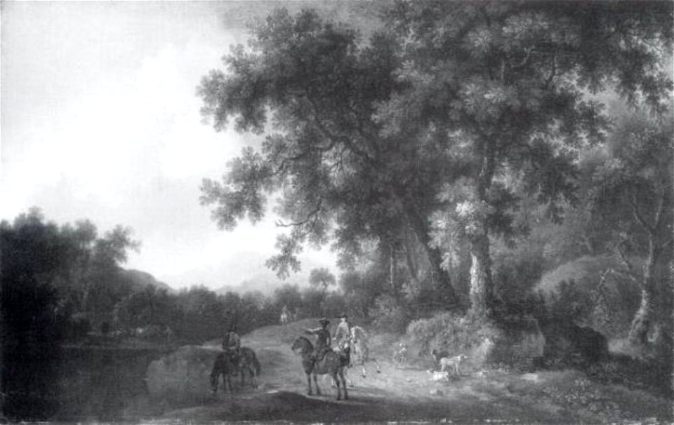 Friedrich Wilhelm Hirt - Landschap met jachtgezelschap - 635 - Städel Museum