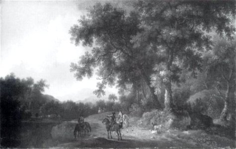 Friedrich Wilhelm Hirt - Landschap met jachtgezelschap - 635 - Städel Museum