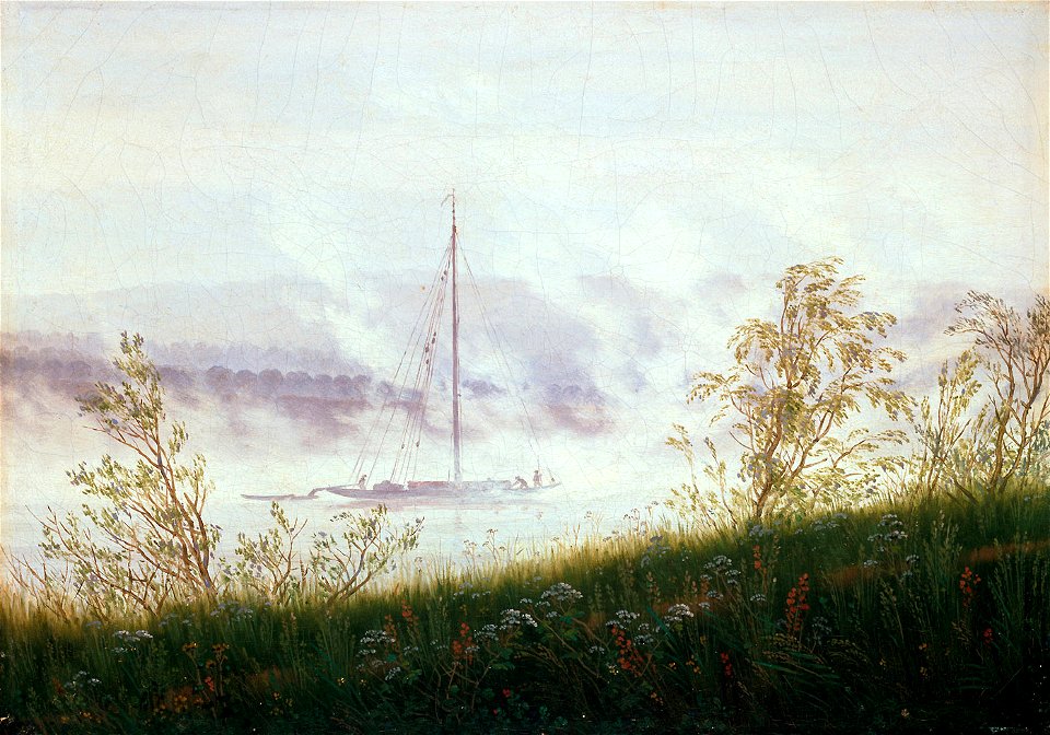 Caspar David Friedrich - Flussufer im Nebel - Wallraf-Richartz-Museum