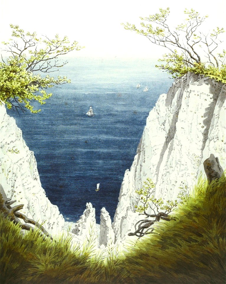 Caspar David Friedrich - Kreidefelsen auf Rügen (ca.1825)