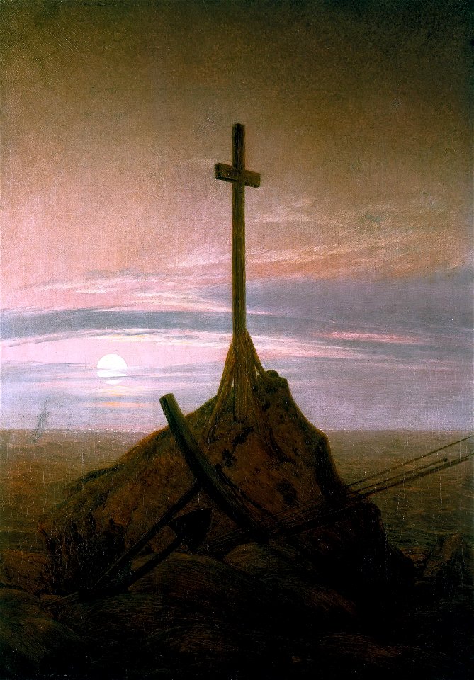 Caspar David Friedrich - Kreuz an der Ostsee (Schloss Carlottenburg, Neuer Pavillon)