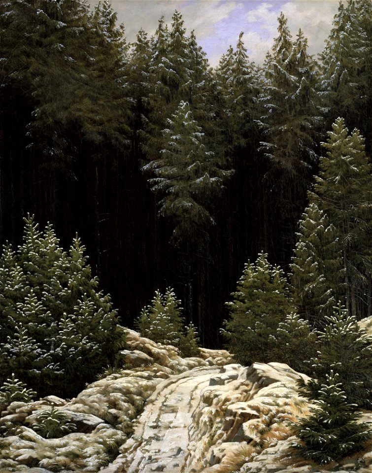 Caspar David Friedrich - Frühschnee