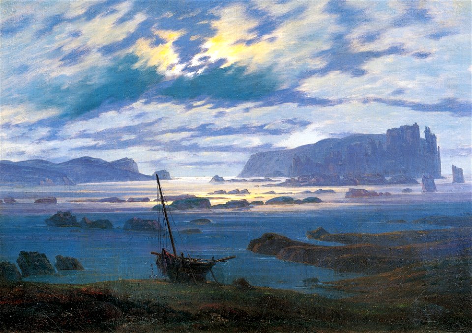 Northern Sea in the Moonlight by Caspar David Friedrich
