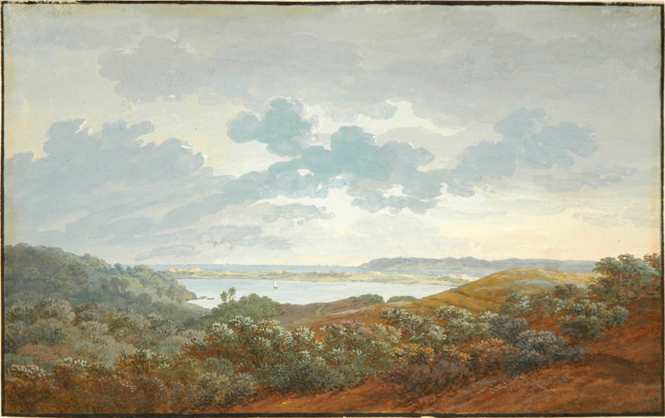 Caspar David Friedrich - Rügenlandschaft mit Meeresbucht (1802)