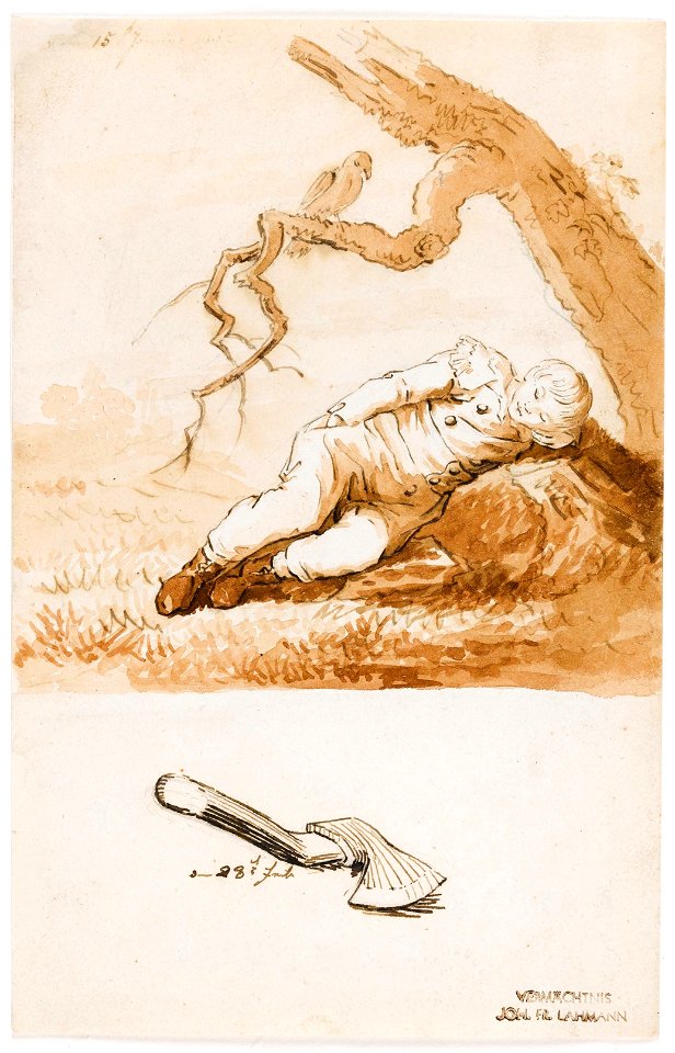 Caspar David Friedrich - Schlafender Knabe (1802)