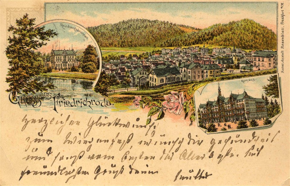 Friedrichroda, Thüringen - Reinhardsbrunnen und Kurhaus (Zeno Ansichtskarten)