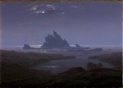 Caspar David Friedrich - Felsenriff am Meeresstrand (1824)