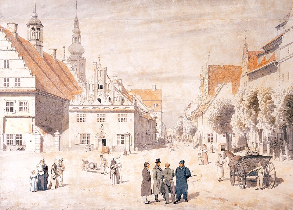 Caspar David Friedrich - Der Greifswalder Markt