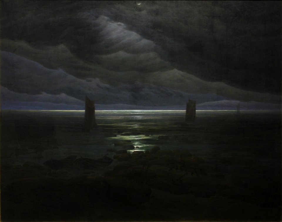 Caspar David Friedrich - Küste bei Mondschein 2