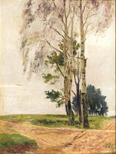 Friedrich Wachenhusen Landweg mit Birken