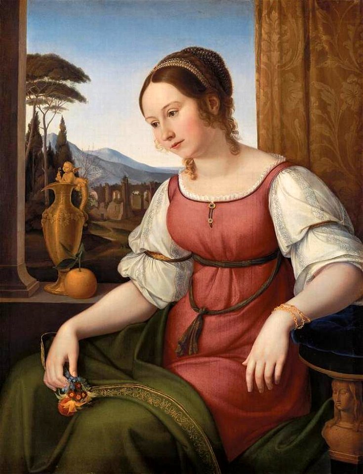 Friedrich Wilhelm von Schadow - Portrait of a Young Roman Woman (Angelina Magtti) - WGA20938