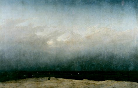 Caspar David Friedrich - Der Mönch am Meer - Google Art Project. Free illustration for personal and commercial use.