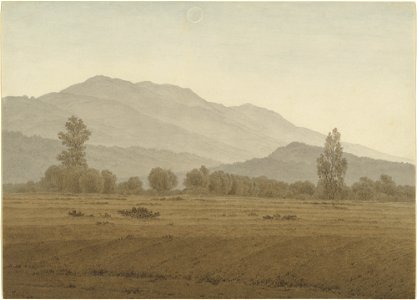 Caspar David Friedrich, New Moon above the Riesengebirge Mountains, 1810 or 1828-1835, NGA 139124
