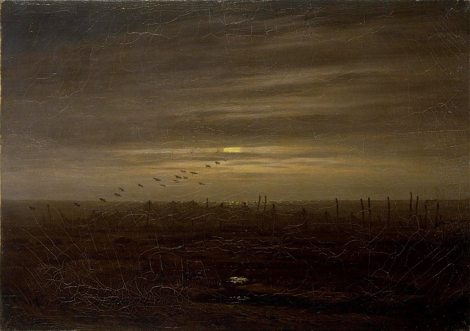 Caspar David Friedrich - Strand mit Fischernetzen (ca.1835)