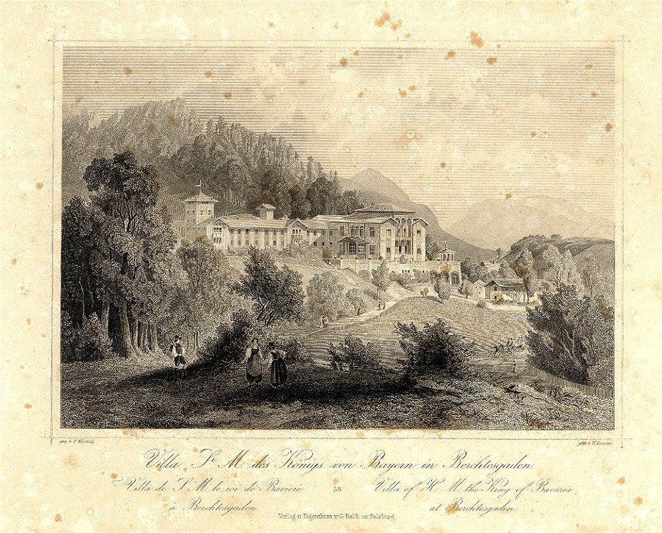 Friedrich Würthle Villa des Königs von Bayern in Berchtesgaden ubs G 0541 II