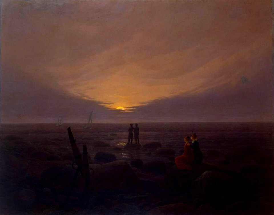 Caspar David Friedrich - Moonrise by the Sea - WGA08262