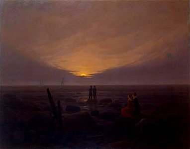 Caspar David Friedrich - Moonrise by the Sea - WGA08262