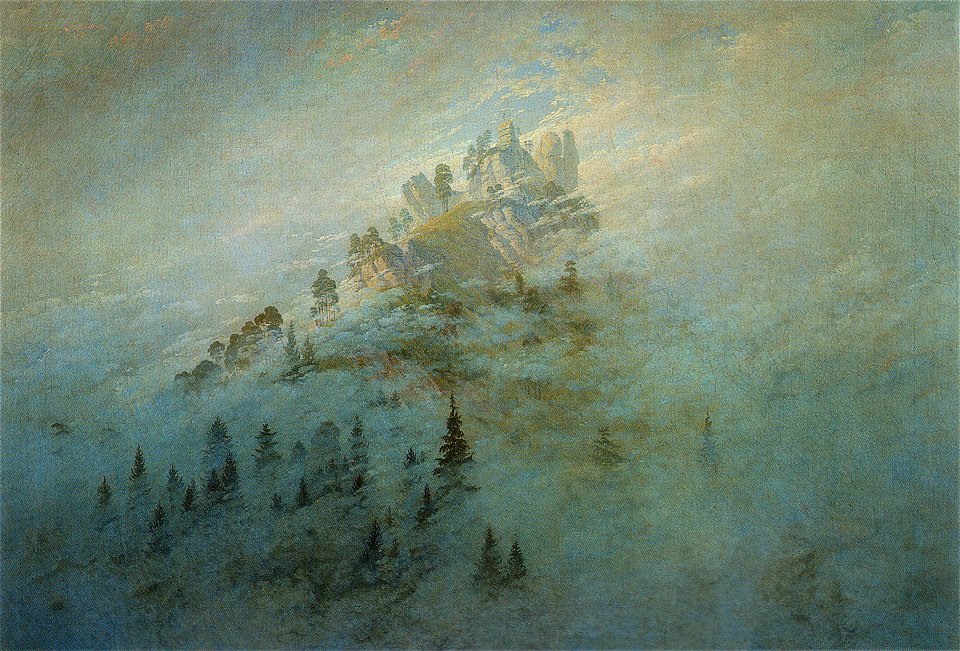 Caspar David Friedrich - Morgennebel im Gebirge