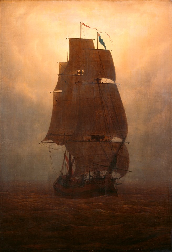 Caspar David Friedrich - Segelschiff