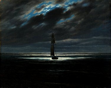 Caspar David Friedrich - Seestück bei Mondschein (MbK)