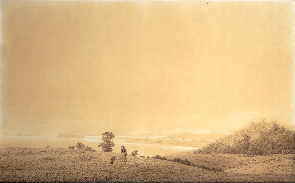 Caspar David Friedrich - Die Ostküste der Insel Rügen mit Schäfer